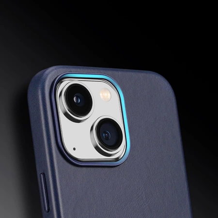 Dux Ducis Naples Hülle für iPhone 14 Plus magnetische Lederhülle MagSafe blau