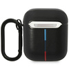 BMW BMA222PVTK AirPods 1/2 Hülle schwarz/schwarz Leder Curved Line