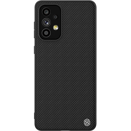 Nillkin Textured Case wytrzymałe wzmocnione etui z żelową ramką i nylonem na tyle Samsung Galaxy A73 czarny