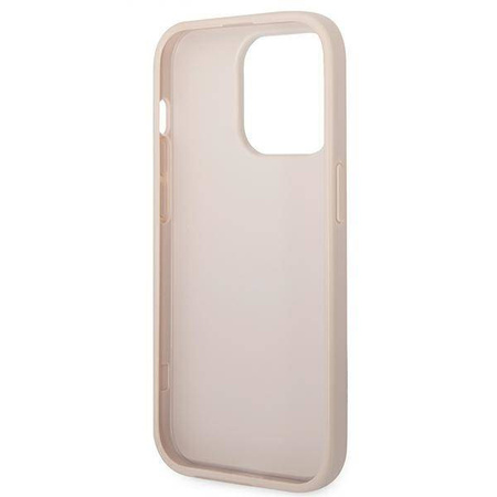 Guess GUHCP14XG4GFPI iPhone 14 Pro Max 6.7 &quot;pink / pink hard case 4G Metal Gold Logo