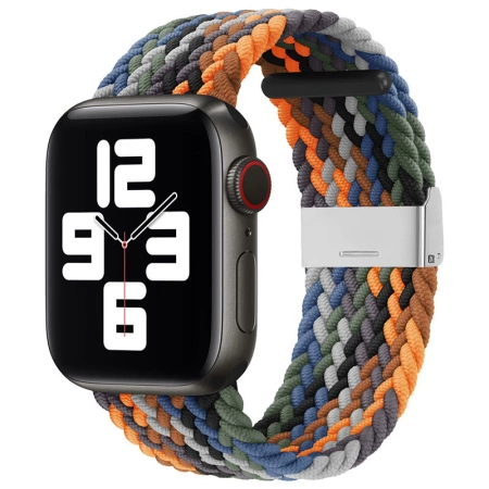 Geflochtenes Stoffarmband Armband Stoffband für Apple Watch 38 / 40 / 41 mm - Mehrfarbig