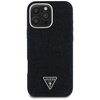 Original Handyhülle IPHONE 16 PRO MAX Guess Denim Triangle Logo MagSafe schwarz
