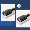 Ugreen cable extension cable USB 3.0 (female) - USB 3.0 (male) adapter 1m black (10368)