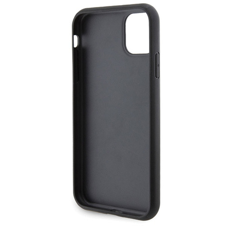 Karl Lagerfeld nakładka do iPhone 11 KLHCN61GSACHPK HC GRIPSTAND SAFFIANO CHOUPETTE PINS czarna