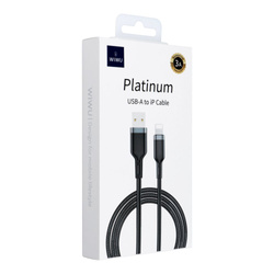 WiWU - Kabel USB serii Platinum Wi-C019 USB A do Lightning 3A 1,2m - czarny