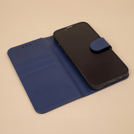 Etui Smart Classic do iPhone 16 6,1&quot; granatowe