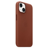 Apple Leather Case - Skórzane etui z MagSafe do iPhone 14 Plus (umbra)