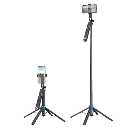 HOCO uchwyt selfie z pilotem bezprzewodowym tripod K22 czarny