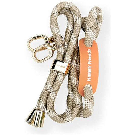 Zestaw crossbody + handstrap Nimmy Cool&Cute 2.0 brązowy