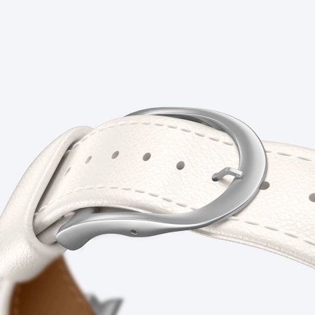 Skórzany pasek AMAZINGTHING Class Band do Apple Watch 45 / 46 / 49 mm - jasnobeżowy