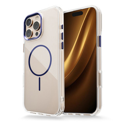 Nakładka Clear Thin Mag do iPhone 16 Pro 6,3" niebieska