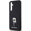 Oryginalne Etui KARL LAGERFELD hardcase Fixed Glitter Ikonik Logo Metal Pin KLHCSA55GKNPSK do Samsung Galaxy A55 czarny