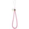 Hello Kitty Nylon Cord Kitty Head Phone Charm - Pink