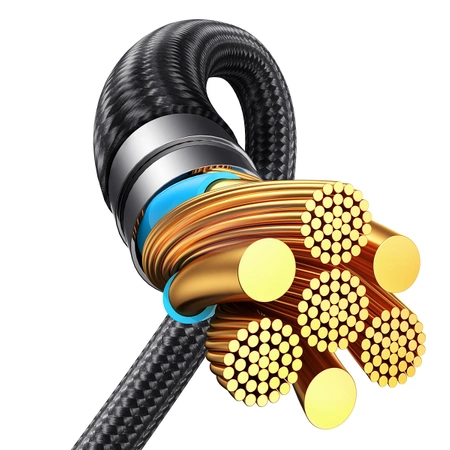 2-in-1-Kabel Joyroom Speedy-Serie SA21-1T2 USB-C - USB-C / USB-C 1,5 m schwarz