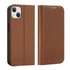 Dux Ducis Skin X2 etui do iPhone 14 Plus pokrowiec z magnetyczną klapką brązowy