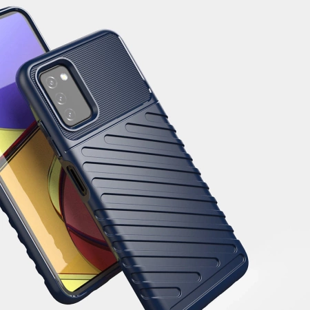 Thunder Case Flexibel Robuste Panzer Handyhülle TPU Schutzhülle für Samsung Galaxy A03s schwarz