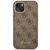 Oryginalne Etui IPHONE 14 Guess Hard Case 4G Vintage Gold Logo (GUHCP14SHG4SHW) brązowe