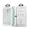 Etui Guess GUHCN65LSLMGGR iPhone 11 Pro Max zielony/green hard case Silicone Vintage Gold Logo