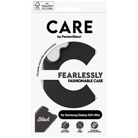 CARE by PanzerGlass Fashion Case for Samsung Galaxy S25 Ultra - Black