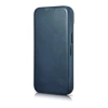 iCarer CE Oil Wax Premium Leather Folio Case skórzane etui iPhone 14 Plus z klapką magnetyczne MagSafe niebieski (AKI14220707-BU)