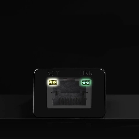 Ugreen external network adapter RJ45 - USB 2.0 100 Mbps Ethernet black (CR110 20254)