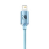 Baseus Crystal Shine Series USB-Kabel - Lightning 2,4A 20W 1,2m blau (CAJY001103)