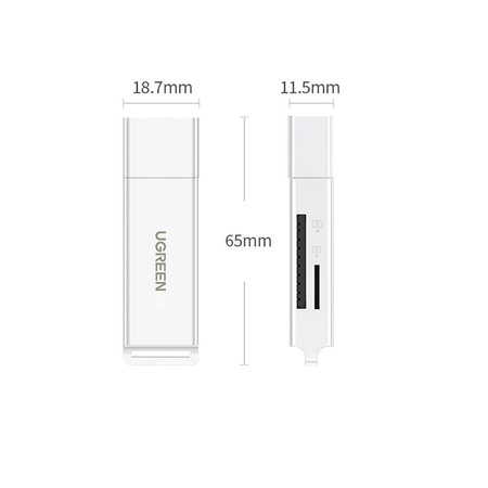 Ugreen portable TF / SD card reader for USB 3.0 black (CM104)