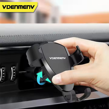 DENMEN UCHWYT SAMOCHODOWY KRATKA CZARNY DH09