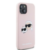 Karl Lagerfeld KLHMP15SSKCHPPLP iPhone 15 / 14 / 13 6.1" różowy/pink hardcase Silicone Karl & Choupette MagSafe
