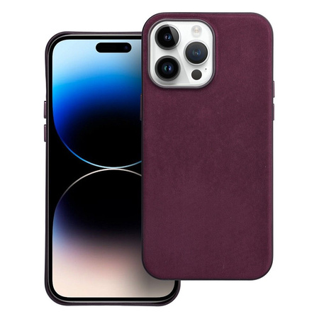 Woven Mag Cover kompatybilne z MagSafe do IPHONE 14 PRO MAX burgundowy