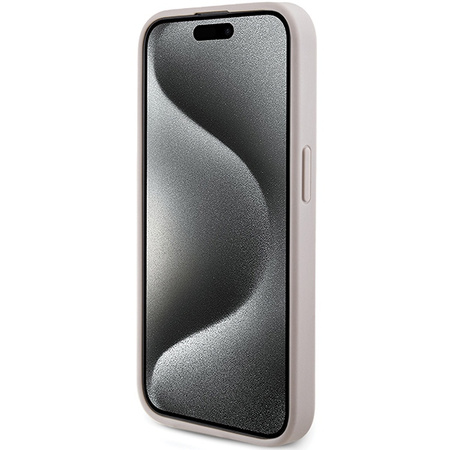 Oryginalne Etui GUESS Hardcase GUHMP14XG4GFRP do iPhone 14 Pro Max (Kompatybilny z Magsafe / 4G Ring classic logo / różowy)