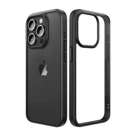 Rock Etui Guard Series do Iphone 16 przezroczysto-czarne