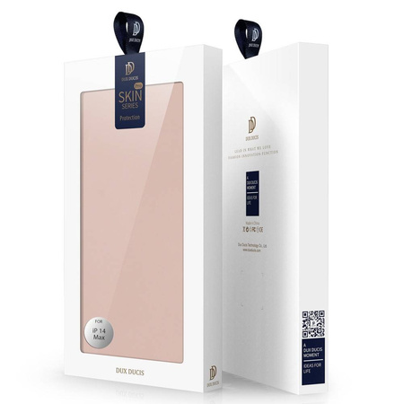 Dux Ducis Skin Pro kabura etui pokrowiec z klapką iPhone 14 Max różowy