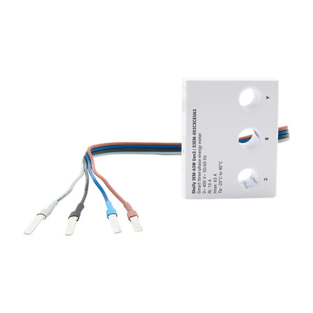 1/3-channel energy meter WiFi  Shelly 3EM-63W Gen3 (wired model)