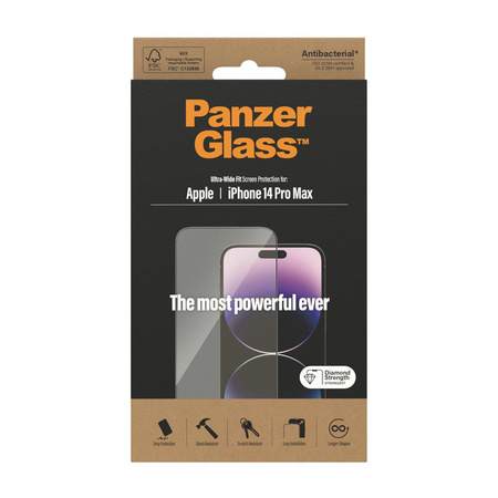 PanzerGlass szkło hartowane Ultra-Wide Fit do iPhone 16 Pro 6,3" TTT