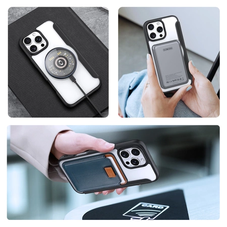 Dux Ducis Skin X Pro Hülle für iPhone 16 Pro mit MagSafe und Klappe – Schwarz