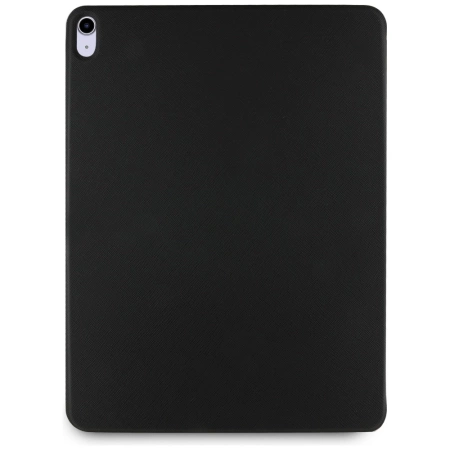 Karl Lagerfeld Saffiano Magnetische Karl &amp; Choupette iPad Air 13&quot; 2024 Buchcover-Hülle - Schwarz