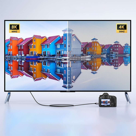 Mini-HDMI-Kabel - HDMI Ugreen HD163 8K 2m - Grau