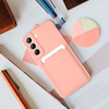 Futerał CARD CASE do SAMSUNG A14 5G / A14 4G różowy