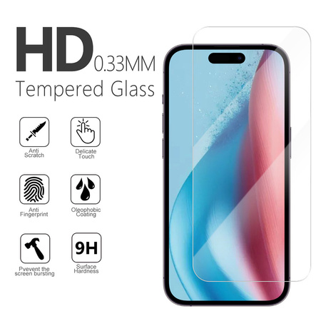 Szkło hartowane 2,5D Premium do iPhone 15 Pro Max 6,7&quot;