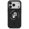 Karl Lagerfeld Silikon Karl&Choupette Ring MagSafe Case für iPhone 17 Pro - Schwarz