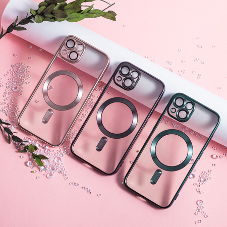 Nakładka Color Chrome Mag do iPhone 16 6,1&quot; różowo-złota