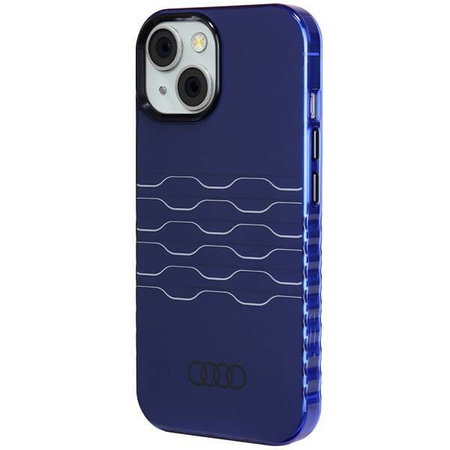 Audi IML MagSafe Case iPhone 15 / 14 / 13 6.1" niebieski/navy blue hardcase AU-IMLMIP15-A6/D3-BE