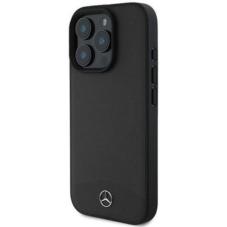 Mercedes nakładka do iPhone 16 Pro Max 6,9&quot; MEHMP16X23RBARK Hardcase Textured And Plain Leather MagSafe czarna
