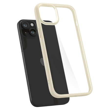 Spigen Crystal Hybrid-Hülle für iPhone 15 Plus – Beige