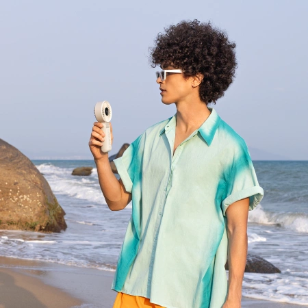 Jisulife Handventilator Life7 5000mAh Tragbarer USB-Ventilator - Grau