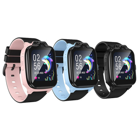 HOCO smartwatch dla dzieci z funkcją rozmowy 4G Y104 niebieski