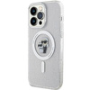 Karl Lagerfeld Karl&amp;Choupette Glitter MagSafe Hülle für iPhone 15 Pro Max – transparent