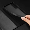 Dux Ducis Hivo Samsung Galaxy S25 Edge Case with Flip and RFID Protection - Black