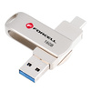 Pendrive 16GB USB 3.2 Gen 1 (USB A / USB C) Forcell F-Data Metal Duo srebrny